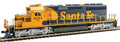 HO EMD SD40-2 ATSF #5072