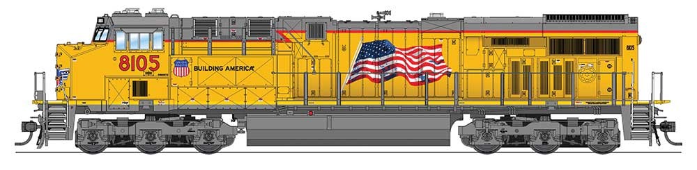 GE ES44AC DCC UP #8105