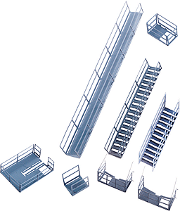 2939 Platforms and Stairways HO