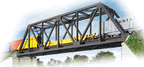 3185 Single-Track Railroad Truss Bridge HO