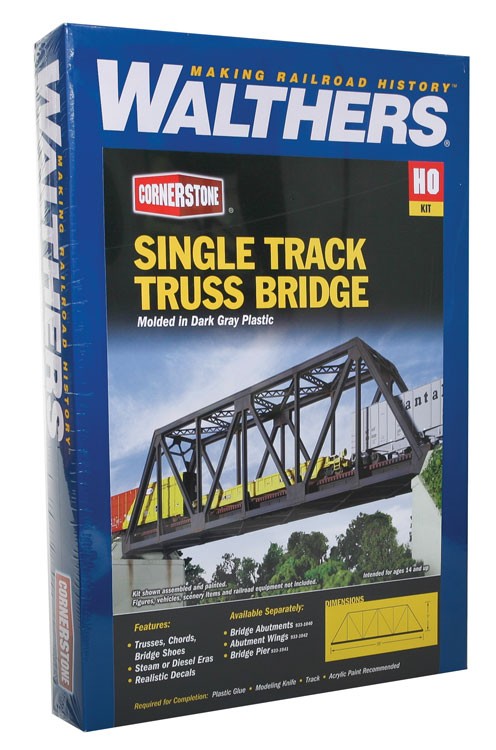 3185 Single-Track Railroad Truss Bridge HO